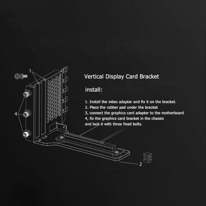 Для графической карты держатель стенд расширение Кронштейн 7 PCI настольный корпус