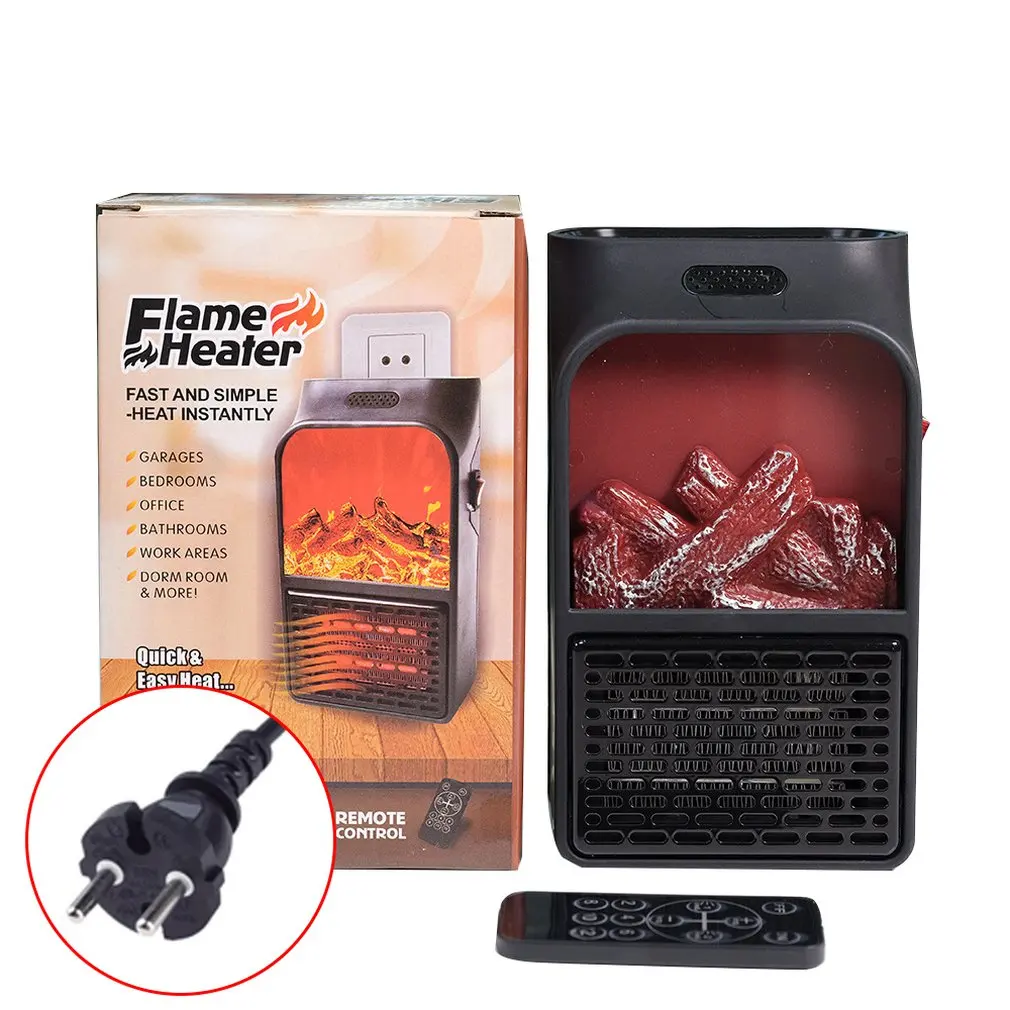 

Creative Home Heater Mini Portable Multi-Function Simulation Flame Electric Heater Remote Control Heater