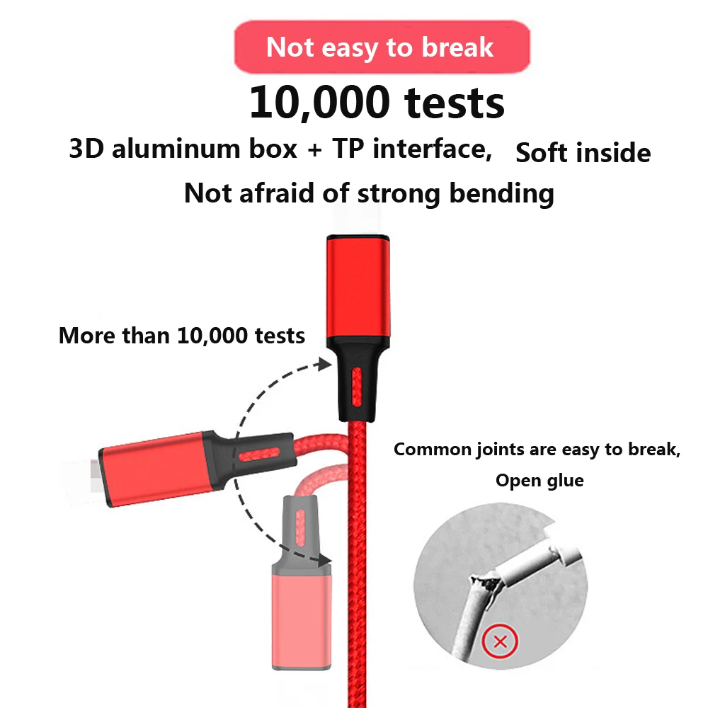 3 в 1 Micro USB кабель для IPhone type-C+ Micro USB кабель для зарядки мобильного телефона Android для IPhone IPad смартфон