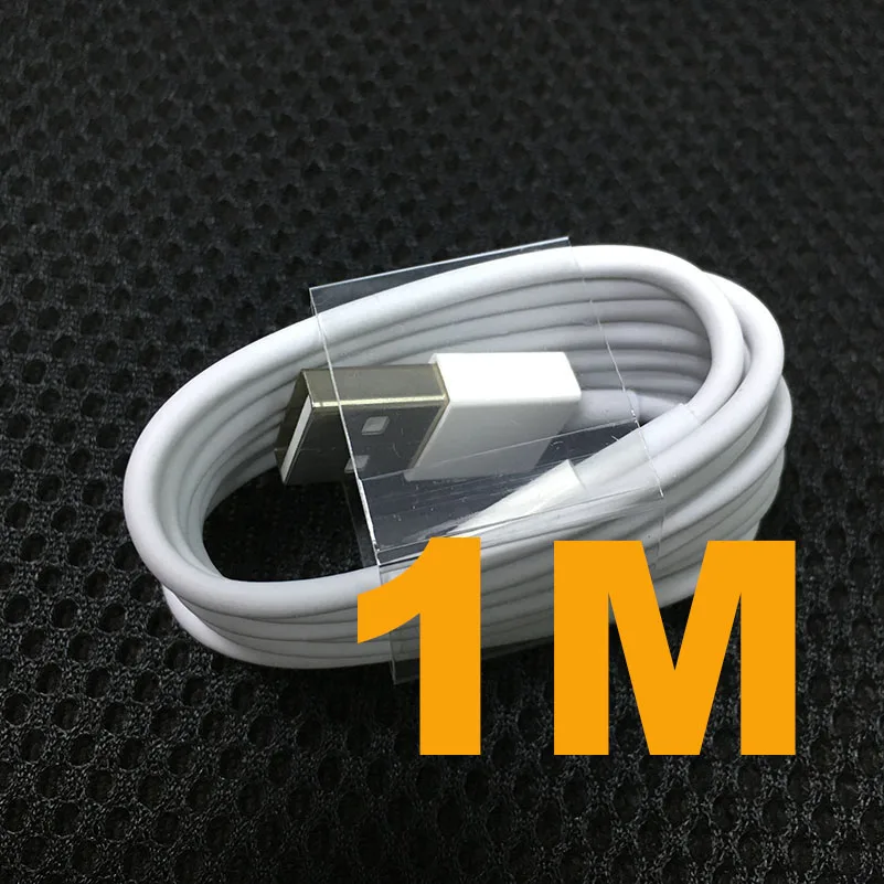 8pin cable 1M USB кабель EU зарядное устройство для iPhone 11 Pro 5 6S 6 7 8 Plus X XR XS Max SE 1 м usb зарядный кабель EU вилка Дорожное настенное зарядное устройство - Цвет: 8pin cable 1M