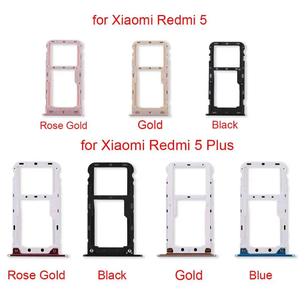 

SIM Card Tray \ Micro SD Card Tray for Xiaomi Redmi 5 Plus