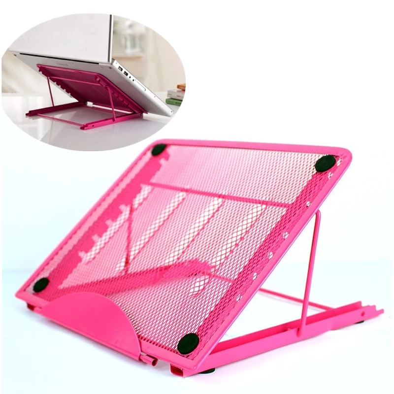 

Adjustable Laptop Stand Folding Cooling Mesh Bracket Desktop Office Tablet Pad Reading Stand Heat Reduction Holder Mount Support