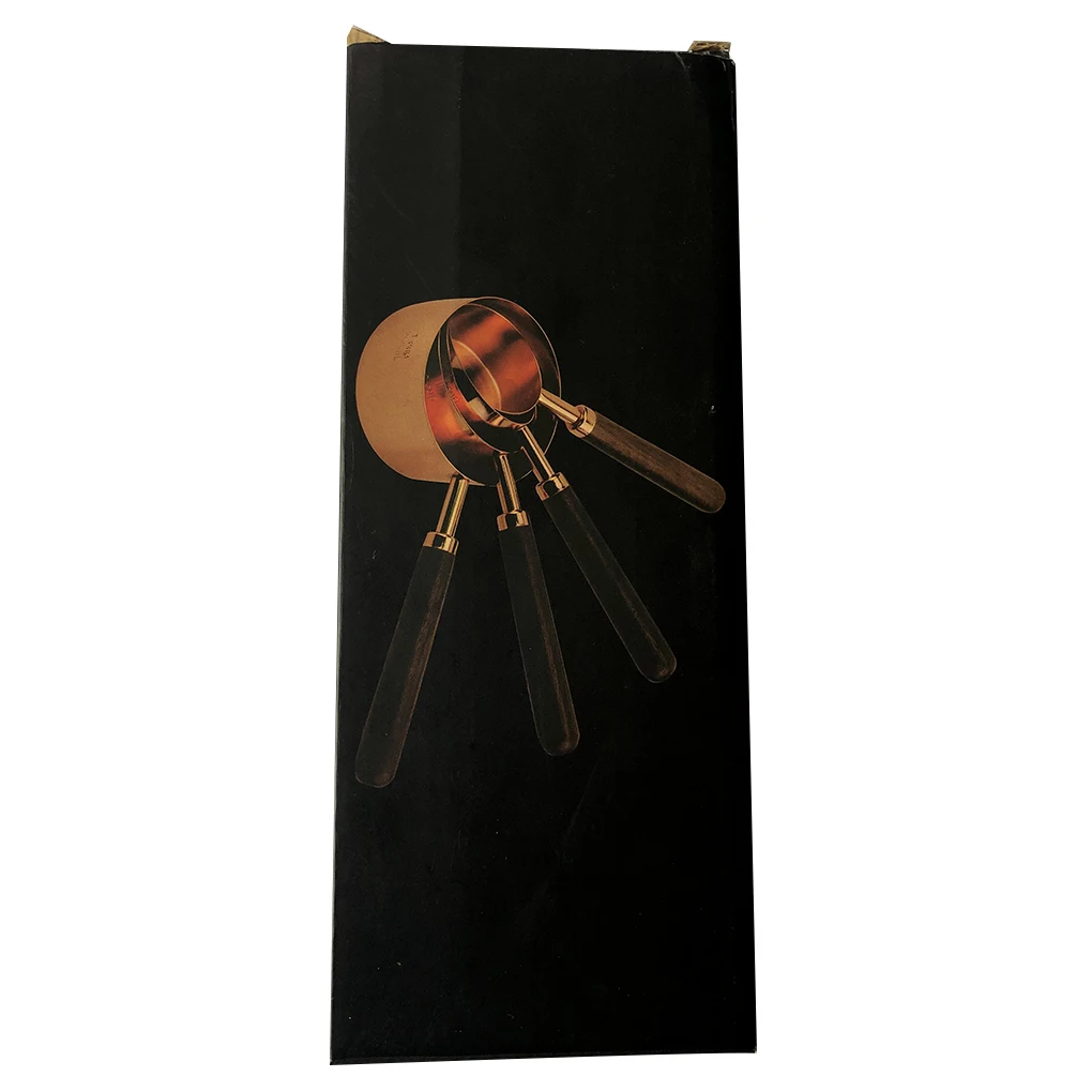 Feiqiong4pcs жидкие ингредиенты набор измерительных ложек рукоятка из ореха Портативный бармен гаджеты Кла измерительные принадлежности