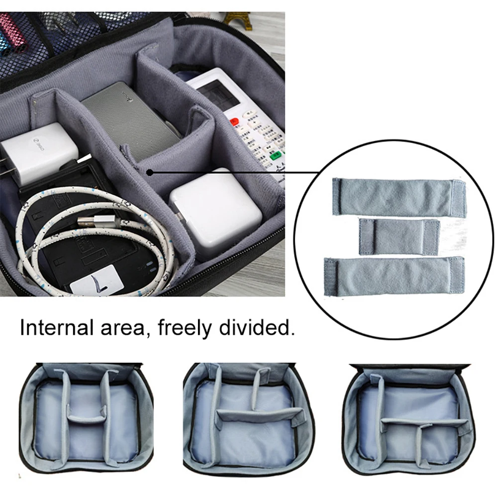 Многофункциональная портативная коробка для хранения, органайзер для путешествий, сумка, USB гаджет, зарядное устройство, кабель для наушников, сумка для хранения, чехол