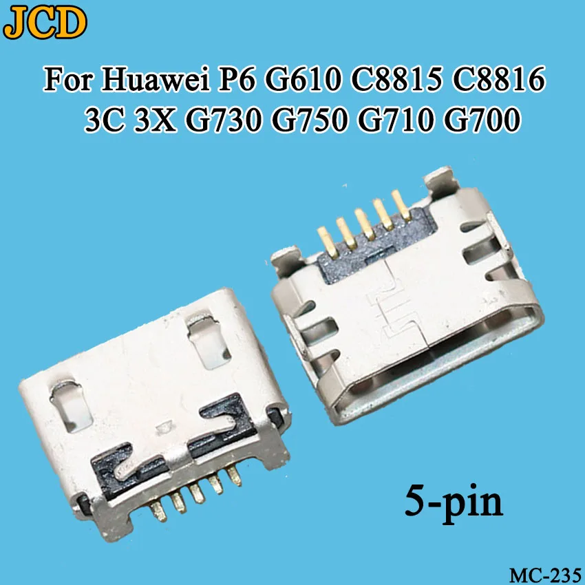 JCD 10 шт./лот для huawei P6 G610 C8815 C8816 3C 3X G730 G750 G710 G700 зарядка через usb Порты и разъёмы