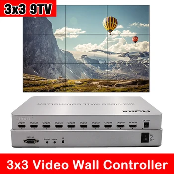 

3x3 HDMI Video Wall Processor Matrix Controller Splicer Splitter Display 3x2 2x2 3x1 1x3 2x3 4x2 2x4 HDMI video controller with