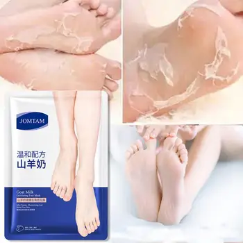 

2pcs/bag Goat Milk Foot Mask Exfoliating Dry Gentle Soothing Moisturizing Foot Mask Remove Dead Skin Mask Foot Care Tool TXTBI