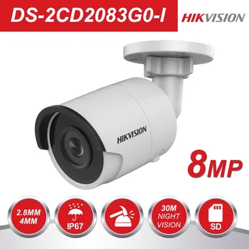 

Original hikvision English 8MP POE Network HD IP camera DS-2CD2083G0-I Day and Night Waterproof IR SD Card Slot H.265/H.264