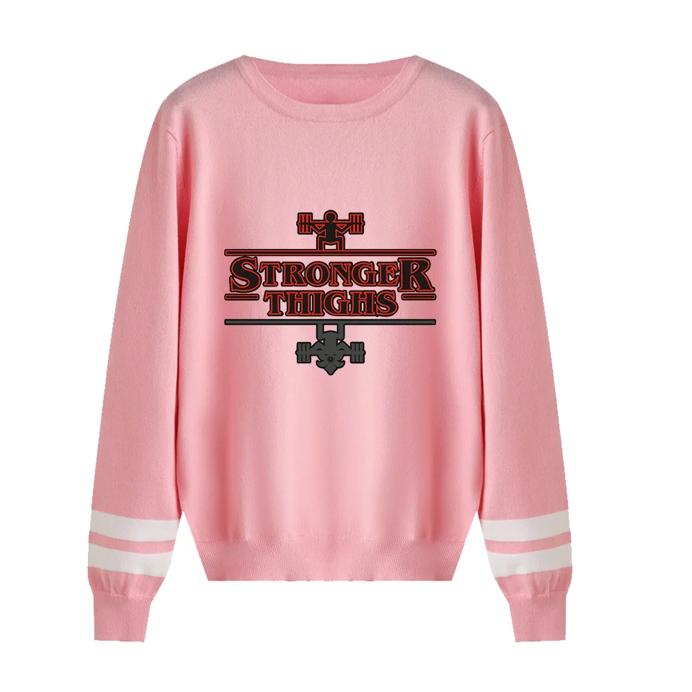 Pink 4 Модные зимние вязаные свитера мужские странные вещи свитера с круглым вырезом теплый пуловер свитер унисекс модная повседневная толстовка Kpop - Цвет: Pink 4