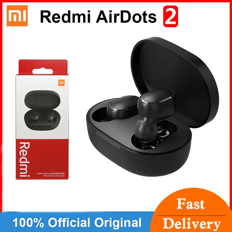 Tws наушники Xiaomi Redmi Airdots 2 оригинальные беспроводные Bluetooth 5 0 шумоподавление с