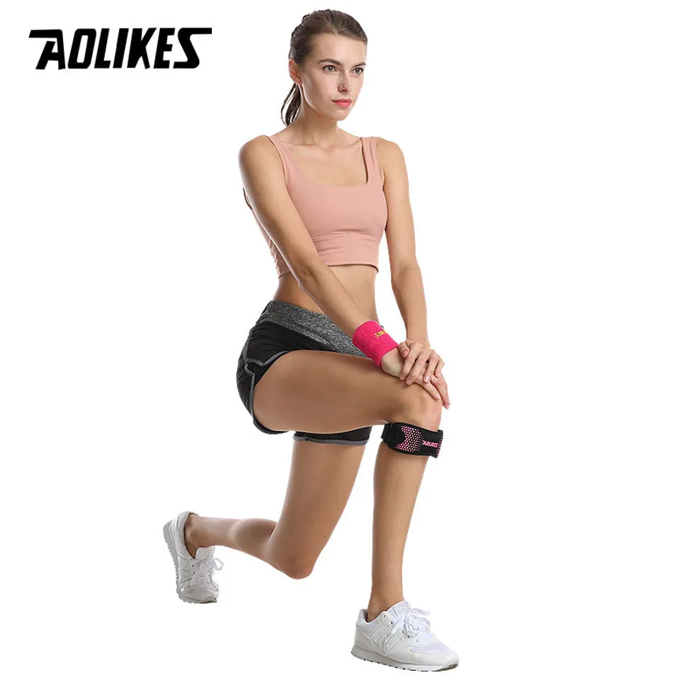 AOLIKES 1PCS Patella Tendon Straps, Brace Knee Support Patellar Stabilizer For Running Hiking Tennis Jumping Arthritis_voghion.com