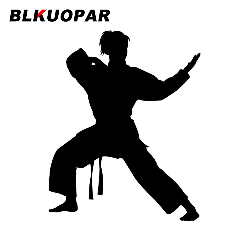 Автомобильные наклейки BLKUOPAR для Karate Girl модные мотоциклетная Водонепроницаемая