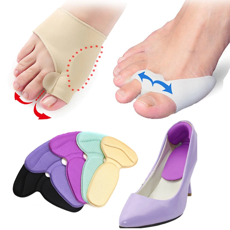 Toe Separator Hallux Valgus Bunion Corrector Pad Pedicure Socks Pain Relief Bone Thumb Straightener Anti Rubbing Shoes Stickers