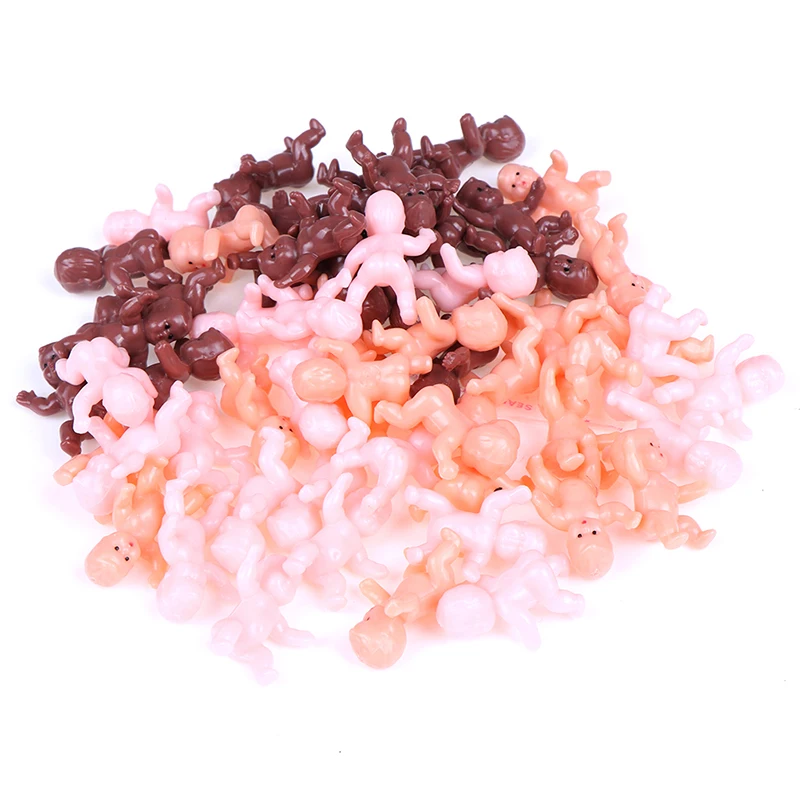 Doll Accessories 10/20/60Pcs 1inch/1.2inch Mini Plastic Baby Kids Mini Plastic Baby Kids Doll Accessories doll accessories