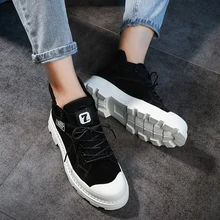 Новинка; модные Плюшевые Ботинки martin; горячая распродажа; Корейская мужская высокая обувь; спортивная обувь для скейтбординга; качественные ботинки martin; мужские зимние ботинки; YM9551