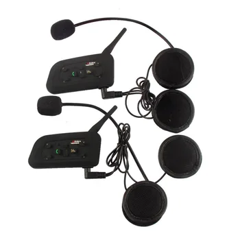 

LESHP Metal clip+V6 Pro 6 Rider Motorcycle Helmet BT Interphone 1200 Wireless Bluetooth Interphone Headset Stereo music