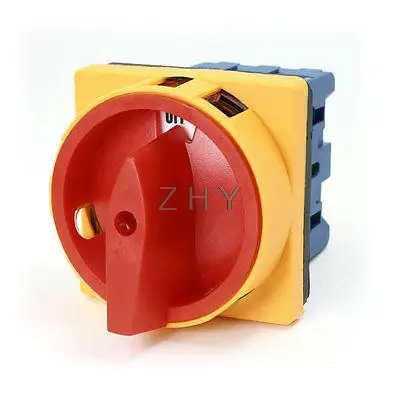 

AC 660V 32A 6 Terminals 2 Positions On-Off Rotary Cam Changeover Switch