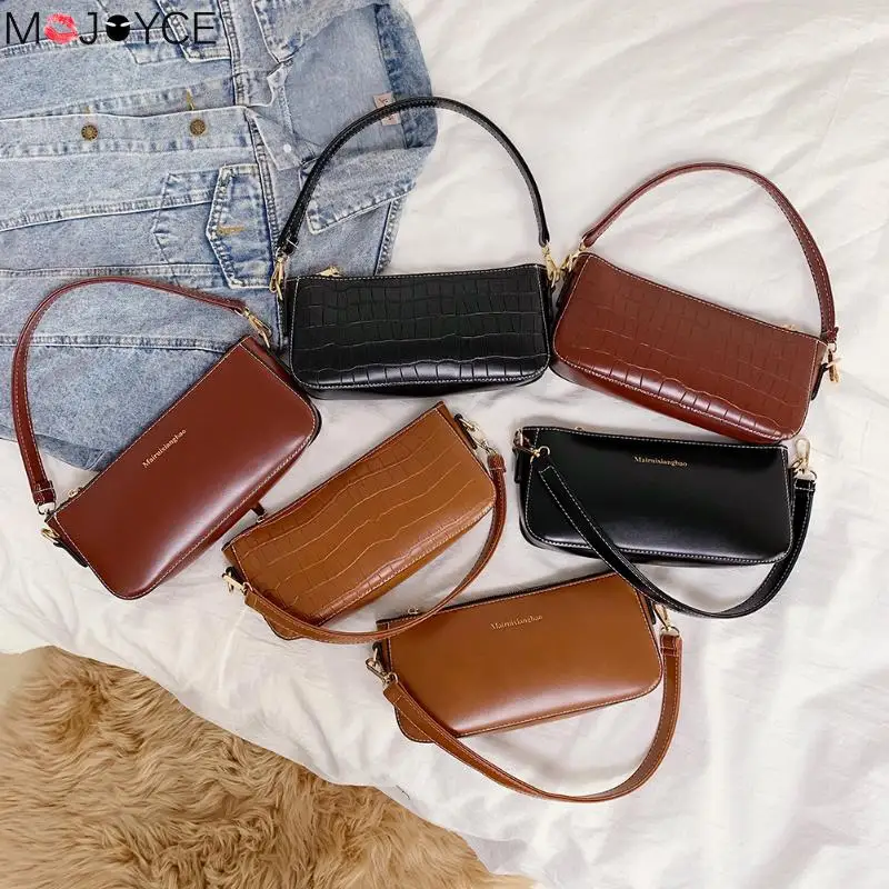 

Ladies Fashion Shoulder Bags Handbag Retro Women PU Leather Crossbody Handbag Solid Shoulder Messenger Totes Bags