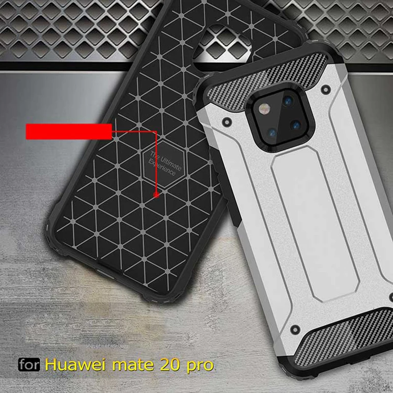 1000 шт Бронированный чехол s для huawei mate 30 Pro mate 20 Lite 20X mate 10 9 Lite 8 противоударный чехол-гибрид для телефона двухслойный чехол