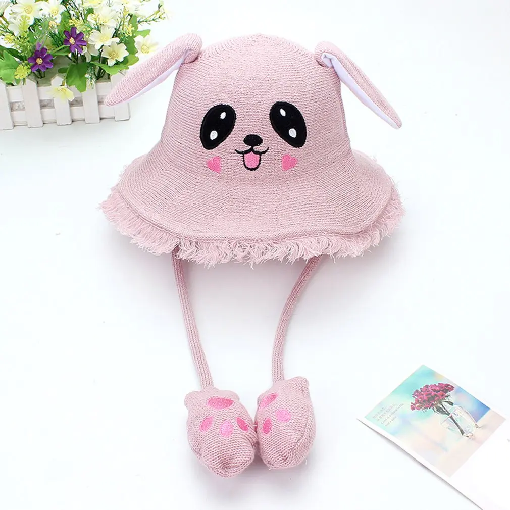 Toy Hat Pinch Long Ears Moving Hat Plush Rabbit Ears Hat Funny Hat Airbag Cap Kids Adults