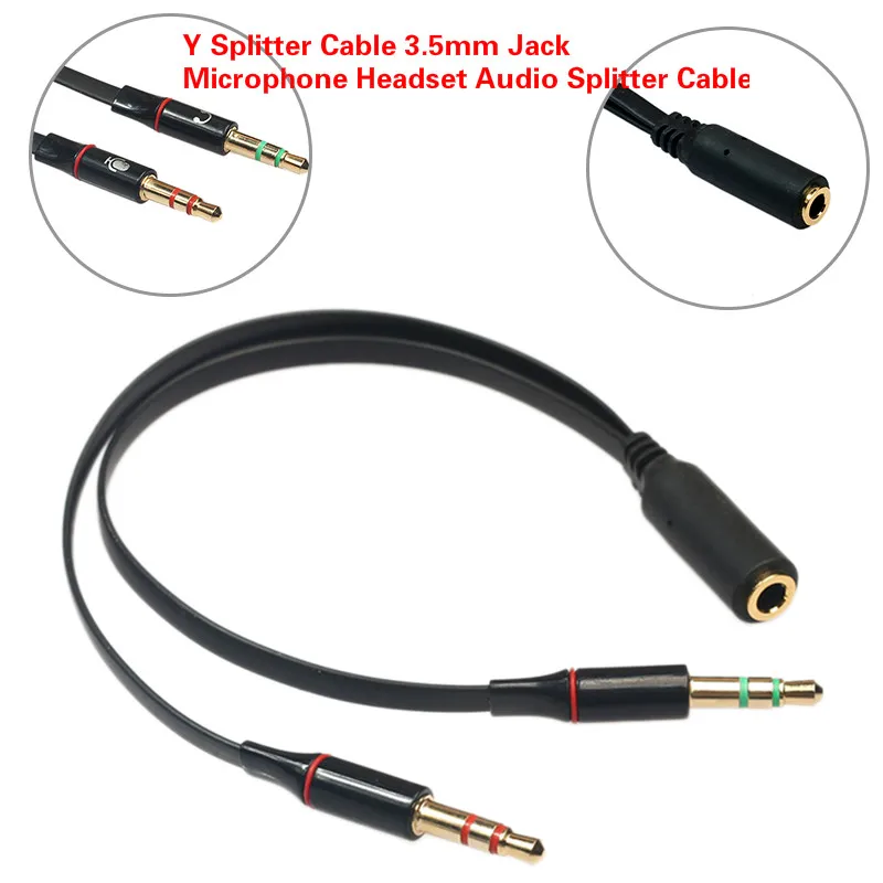 Tanio Y kabel splittera gniazdo 3.5mm zestaw słuchawkowy z mikrofonem