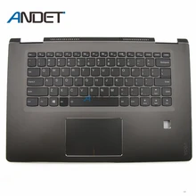 Для lenovo Yoga 710-15 Yoga 710-15ISK 710-15IKB Упор для рук верхний чехол C крышкой+ клавиатура США Великобритания тачпад AM1R0000200