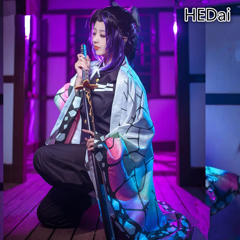 Новинка! Рассекающий демонов: киметасу no Yaiba Kochou Shinobu Kanae Косплей Костюм