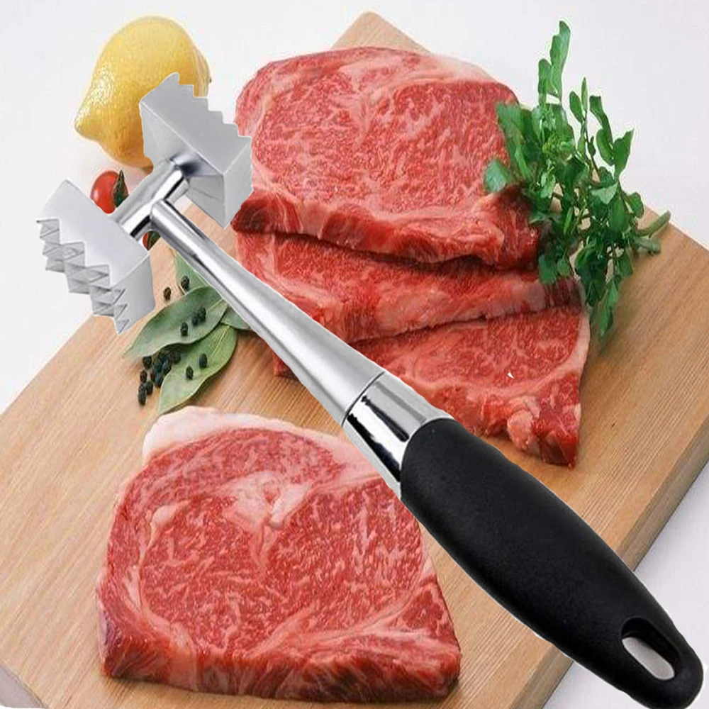 1PC Kitchen Tender Loose Meat Stainless Steel hammer Steak Professional Meat Hammer Tenderizer Cooking Tools Kitchenware