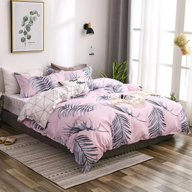 Комплект постельного белья Dream NS Blue Pink Love современный постельное белье