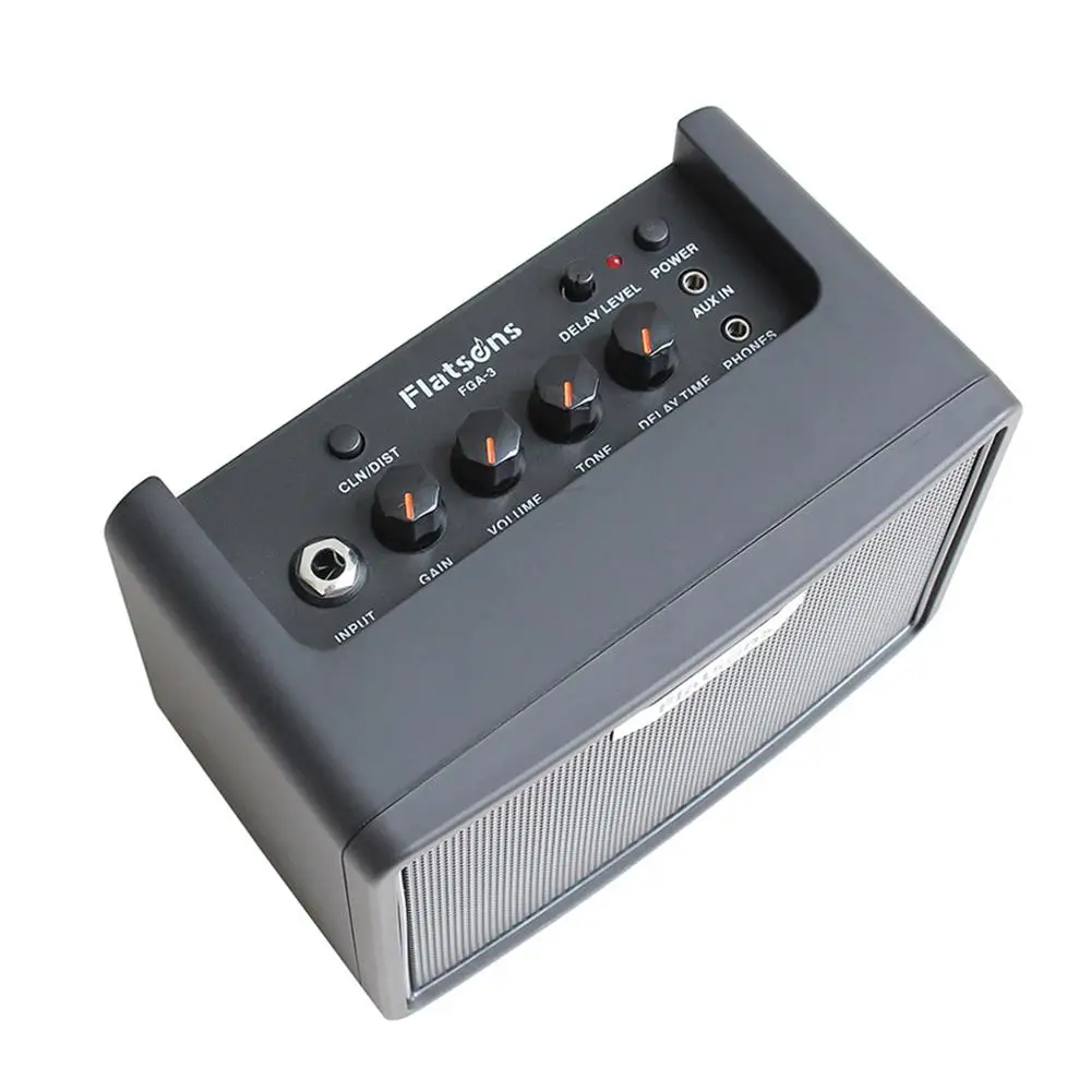 FGA-3 гитарный мини-усилитель 6* AA батареи USB блок питания Портативная колонка с усилителем для акустической/электрической гитары укулеле