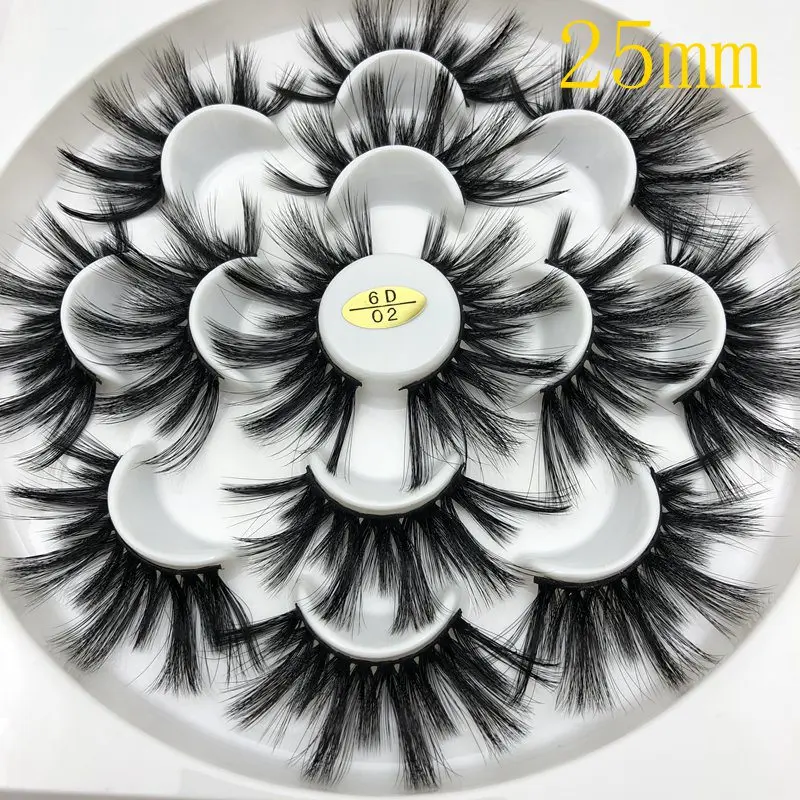 Buzzme 25mm lashes 3D faux mink lashes natural long high quality eyelashes synthetic eyelash 4