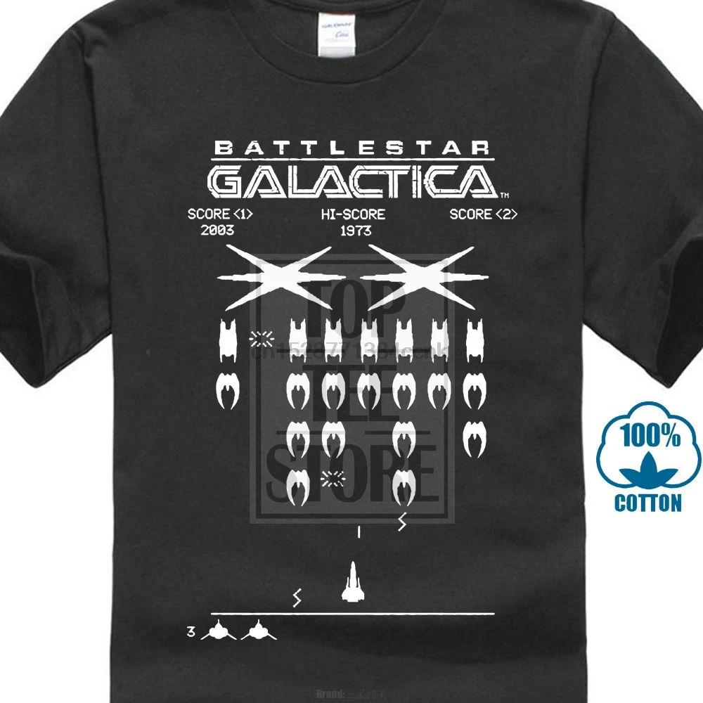 Battlestar Galactica Новая серия галактических захватчиков Лицензированная футболка все