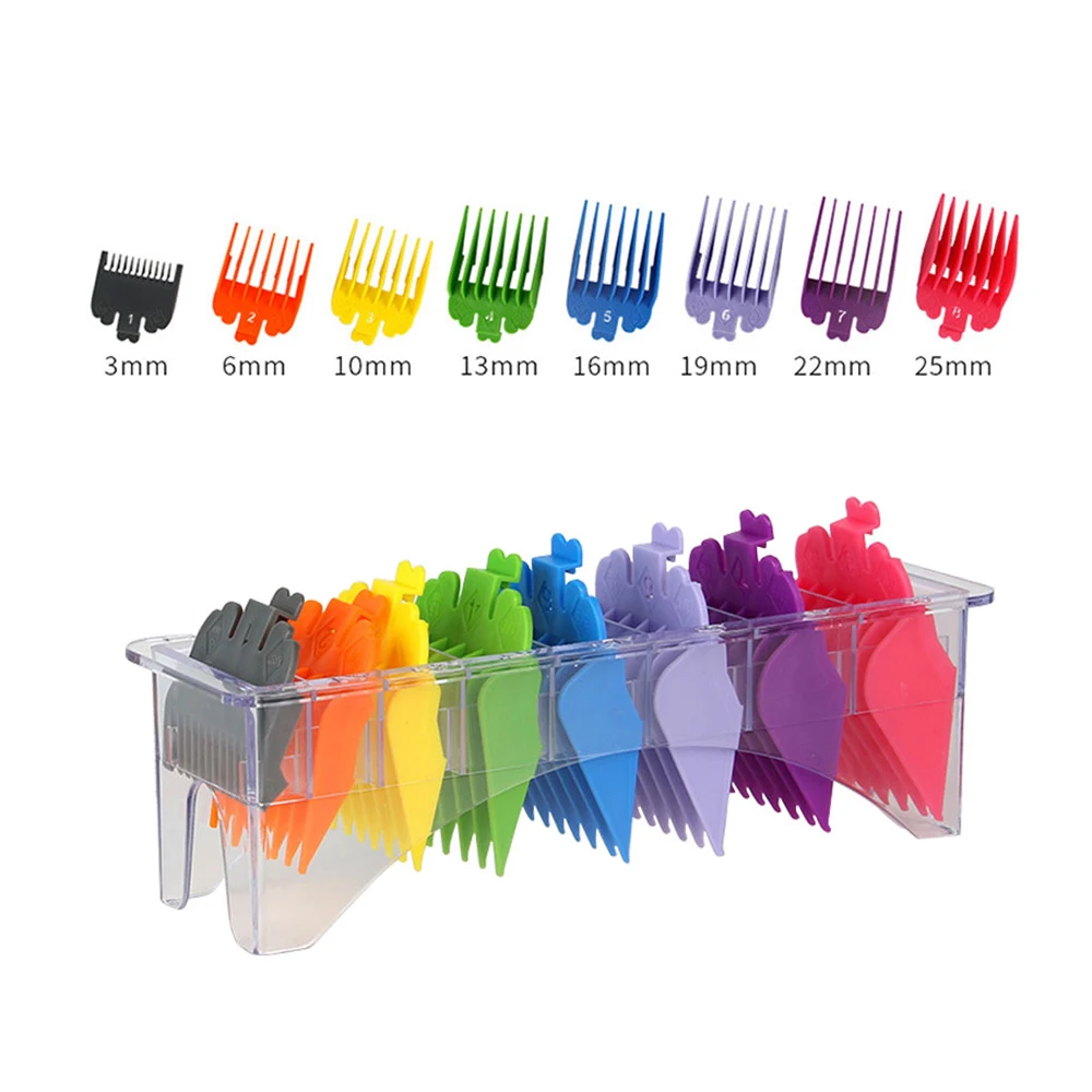 

8 Pcs/Set Barber Electric Clipper Guide Comb Set Hairdressing Cutting Comb Hair Styling Tools Hair Combs Hair Clipper Limit Comb