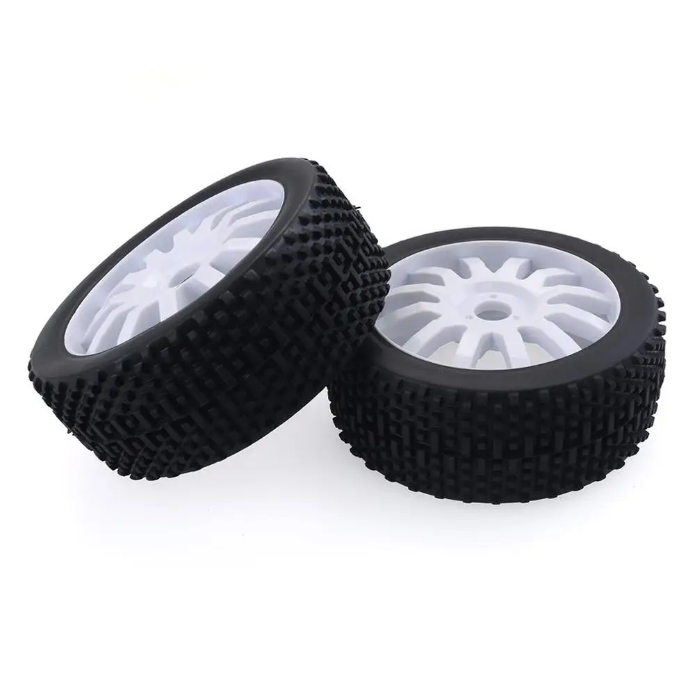 

4PCS 1/8 RC Buggy Car Rubber Tyres Plastic Wheels for Redcat VRX HPI Team Losi Kyosho HSP Carson 1/8 Buggy