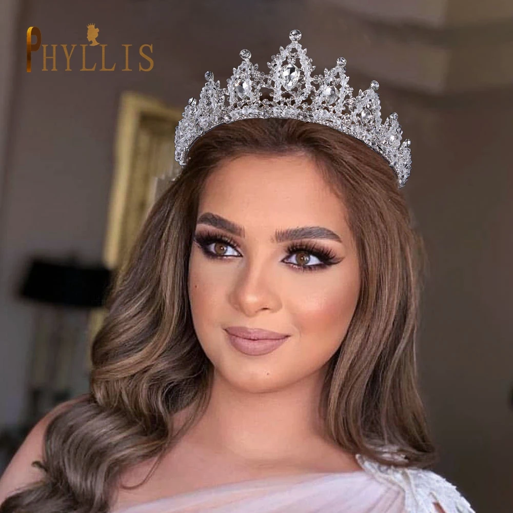 A125BridalCrownsPrincessHeadbandCrystalBrideTiarasDesigner