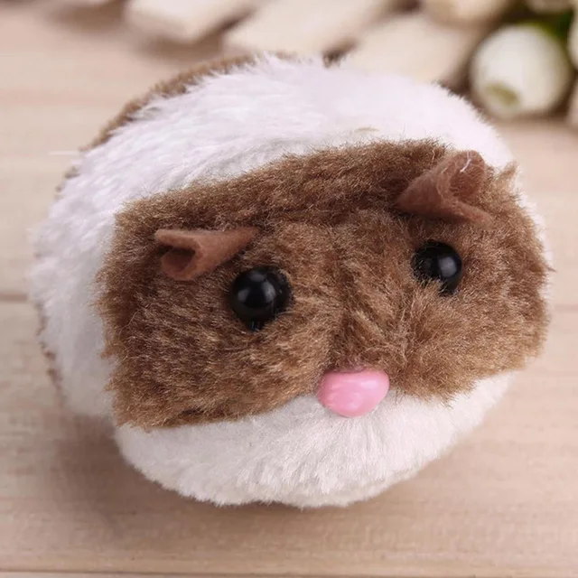1pc Cat Toy Plush Fur Shake Vibrating Pull String Mouse Pet Kitten
