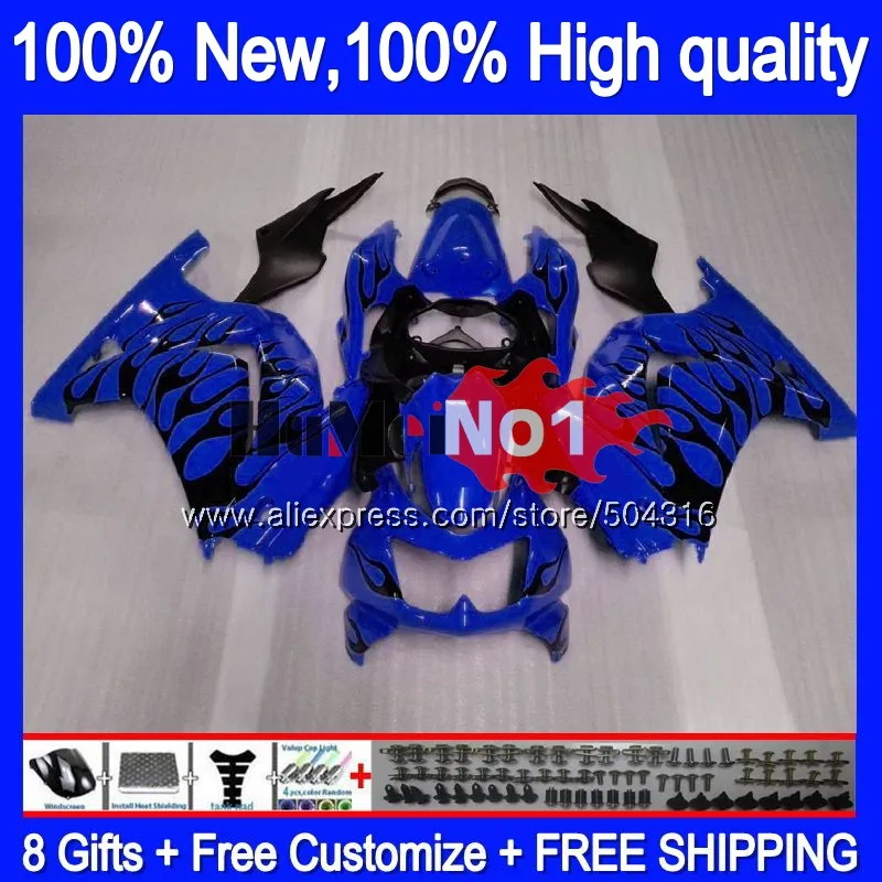 Kit For KAWASAKI EX250 ZX250 R EX250R Blue flames 10MC.63 ZX EX 250 250R ZX250R 2008 2009 2010 2011 2012 08 09 10 11 12 Fairing Kit For KAWASAKI EX250 ZX250 R EX250R Blue flames 10MC.63 ZX EX 250 250R ZX250R 2008 2009 2010 2011 2012 08 09 10 11 12 Fairing