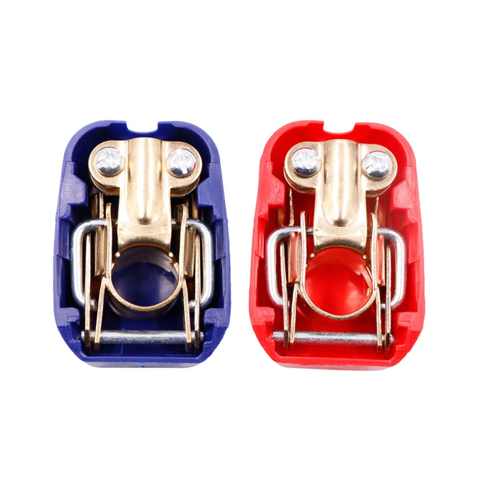A Pair Positive & Negative Electrode Quick Release Lift Off Connector Clamps Car Battery Terminals Battery Terminal Clamp Car Accessories