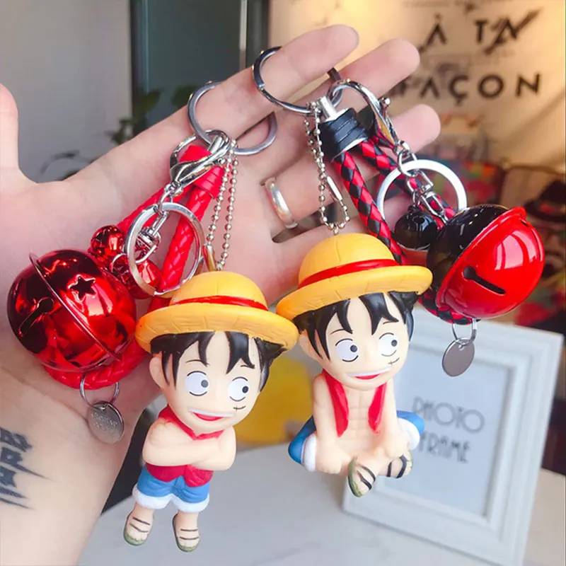 

One Piece Luffy PVC Simulation Choba Model Cute Keychain Creative Key Chain Bag Pendant Children Gift Free Shipping