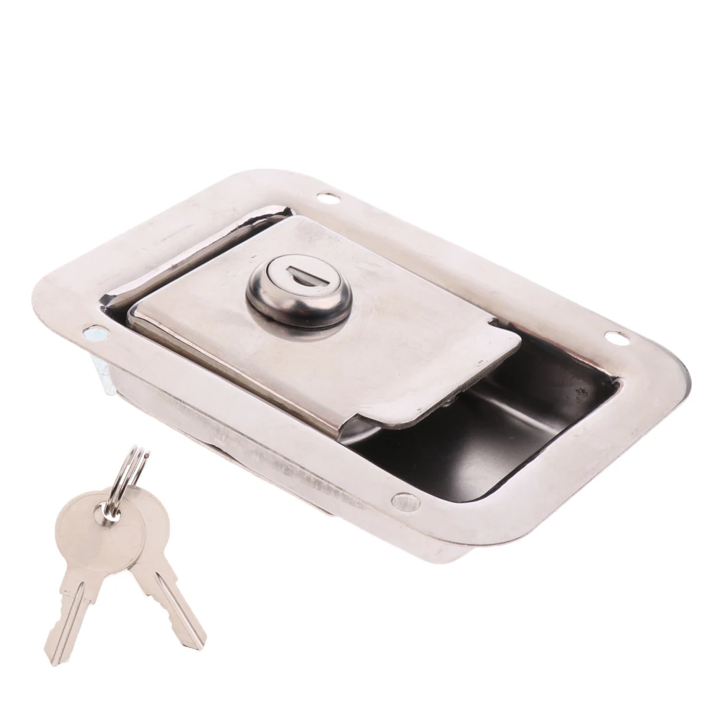 Easy Install Safety Car Stainless Steel Folding Toolbox Lock Truck