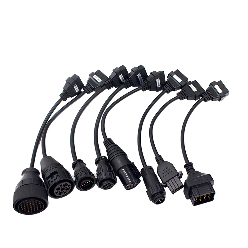 Лучшее качество полный комплект 8 кабель для тележки OBD2 Диагностика интерфейса Разъем OBDII конвертер кабель для Multidiag Pro MVDIAG