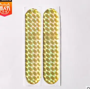 

2 pcs waterproof Car Reflective Sticker Warning Tape Decal Reflective Strips Safety Mark for car wheel rim eyebrow door edge