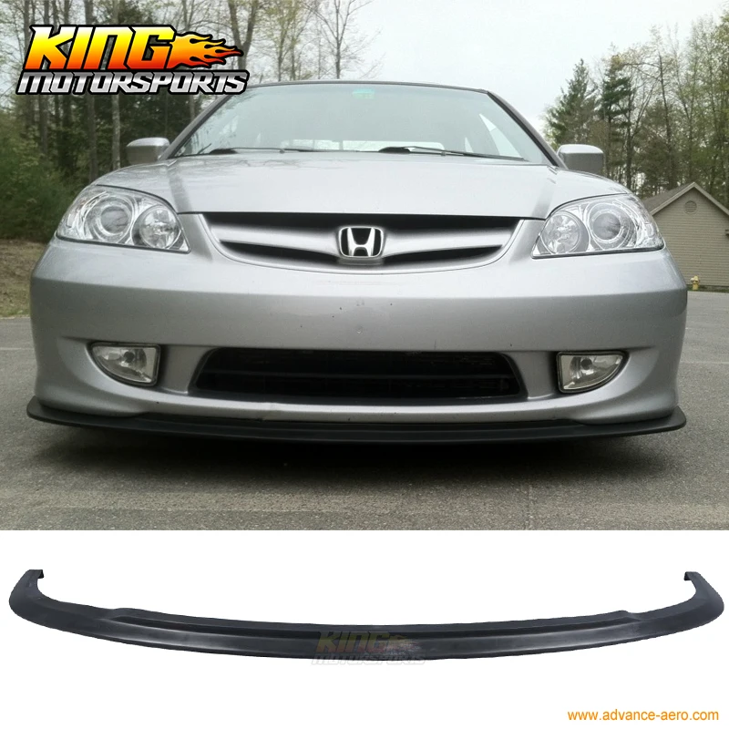 Задний бампер для Honda Civic 2004 2005 полиуретановый передний подходит 04 05|bumper lip spoiler|front