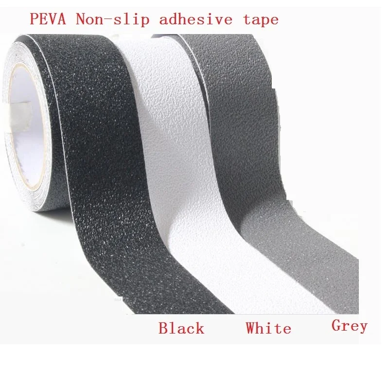2.5cm*5M Stairs Floor Bathroom Grind Arenaceous Non-slip PEVA Safety Self-adhesive Rough Tape Antiskid Stick non slip tape