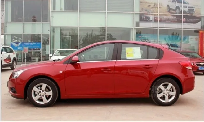 2009- Cruze Высококачественная накладка на окна автомобиля из нержавеющей стали(4 шт.), чехлы для автомобиля Быстрая