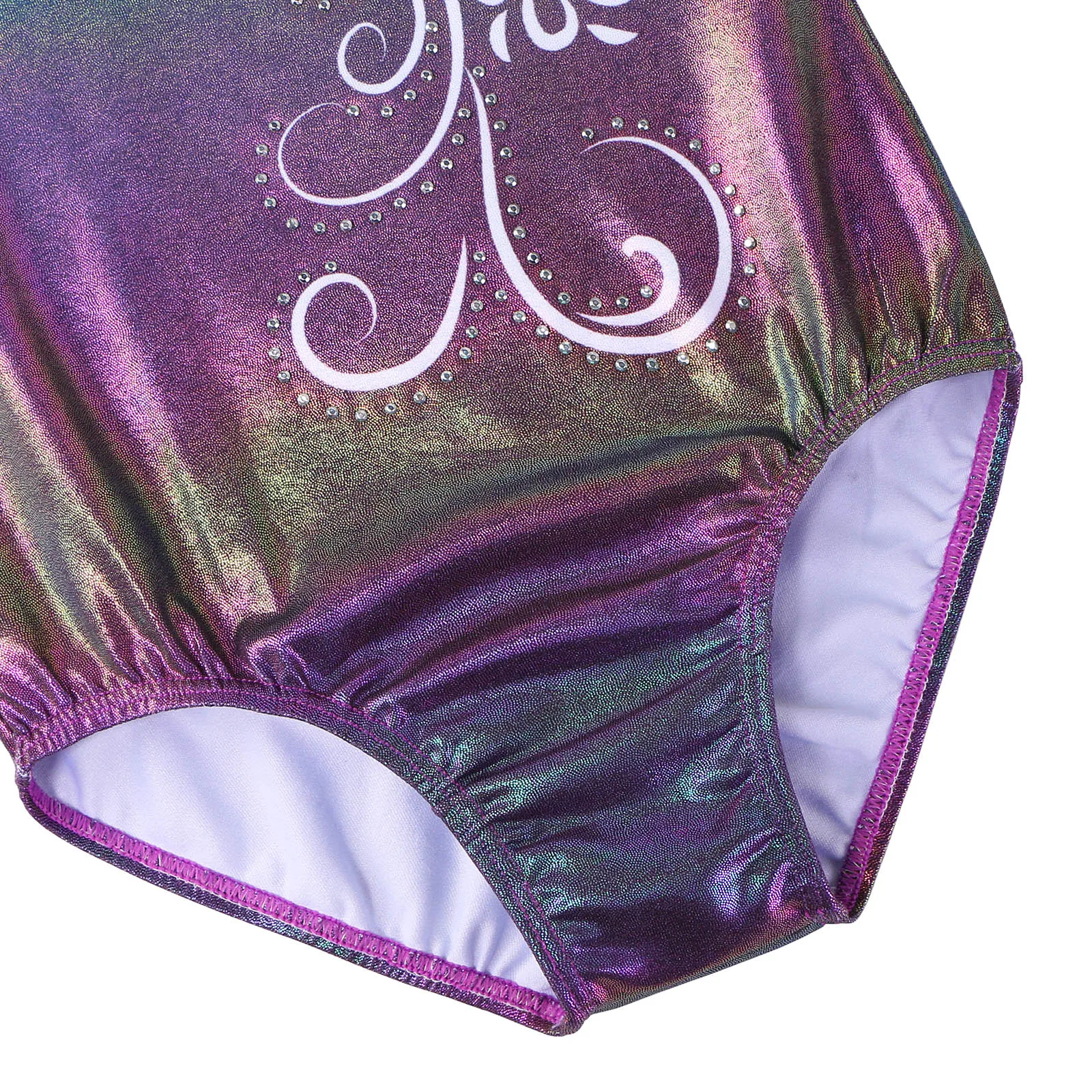 Children Dance Leotards Gymnastics Dancewear Sets Teens Leotard For Gymnastics Long Sleeve Kids Ballet Wear Gradient Color Print Bodysuit Ballerina Practice Jumpsuit