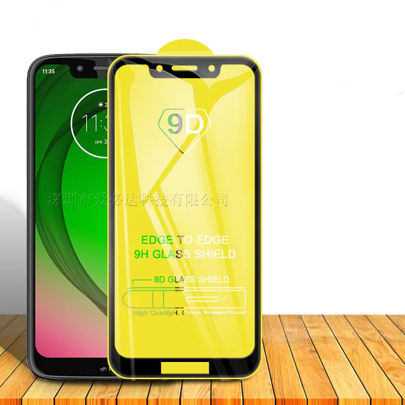 9D полное покрытие мобильного телефона из закаленного стекла для Motorola MOTO G7 play/G6 plus