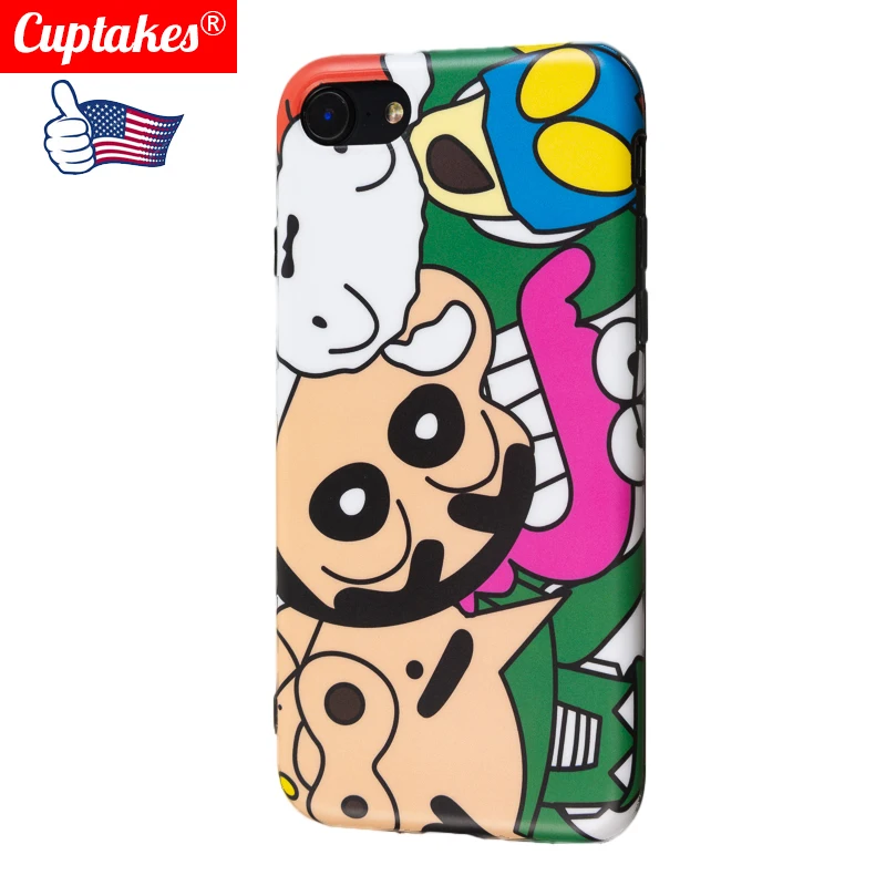 

Luxury Brand IMD Soft Silicone Cover for iPhone case X Max Xs XR 10 7 8 Plus 6 6S Cute Cartoon Boy Love Family Friend Capinha