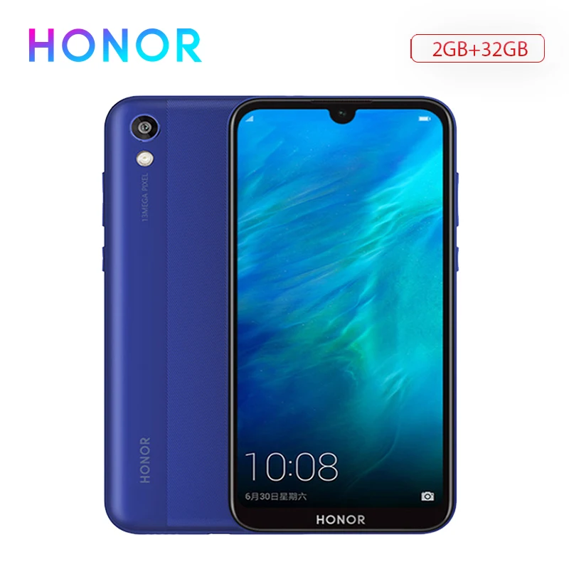 Глобальная версия Honor 8S смартфон 2 ГБ 32 MTK MT6761 5 71 дюймов экран 13MP задняя камера