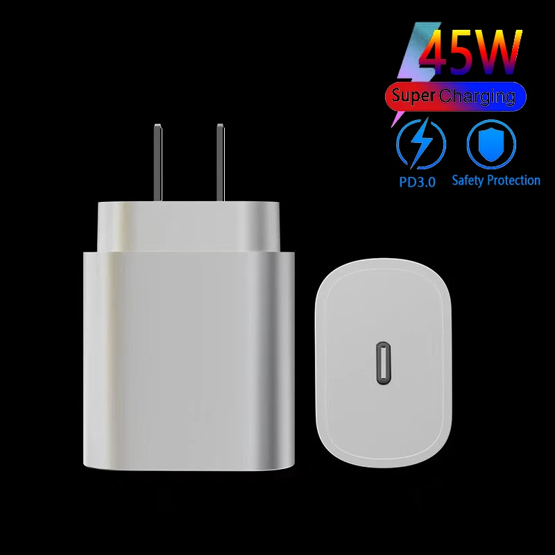 phone charger 45W Super Fast Charging Adapter PD QC3.0 Charger USB C To Type C Cable For Samsung For Galaxy Note 10 20 S20 Fast charge 18w